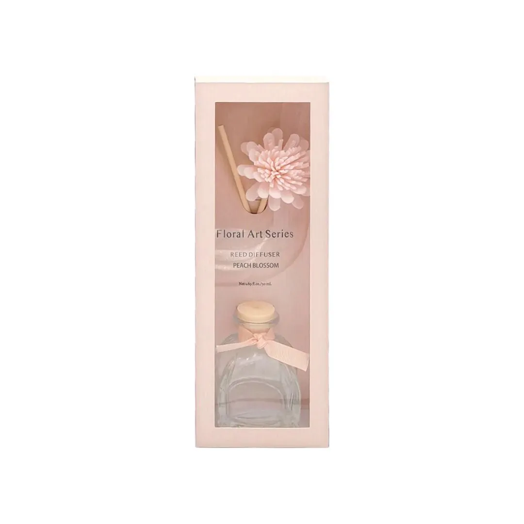 Minimalist Floral Series Reed Diffuser(Peach Blossom,35mL)