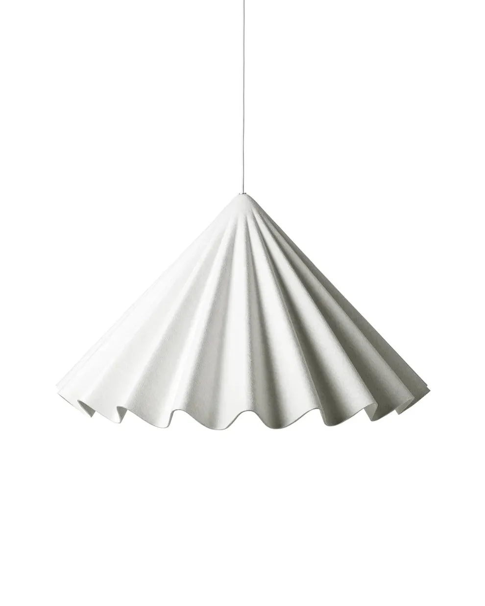 Minimalist Pleated Cone Pendant | Dancing