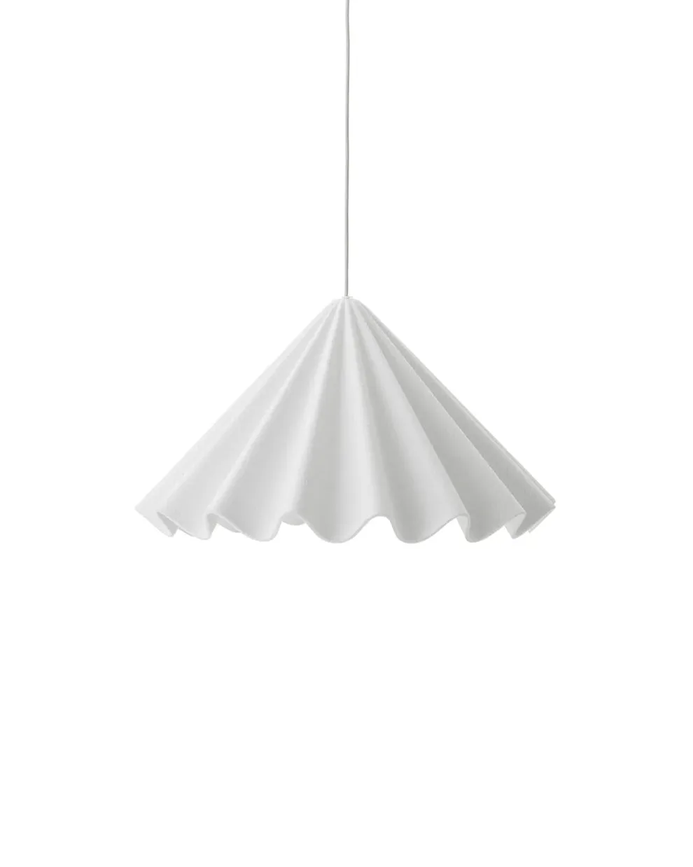 Minimalist Pleated Cone Pendant | Dancing