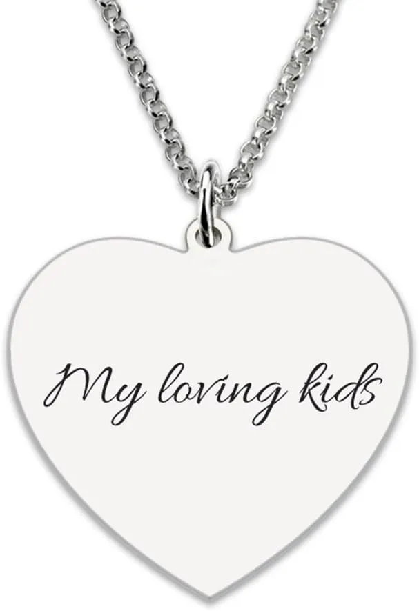 MissNity Sterling Silver Photo Engraved Necklace Personalized Image Women Men Handmade Ideal Gifts Free Engraving