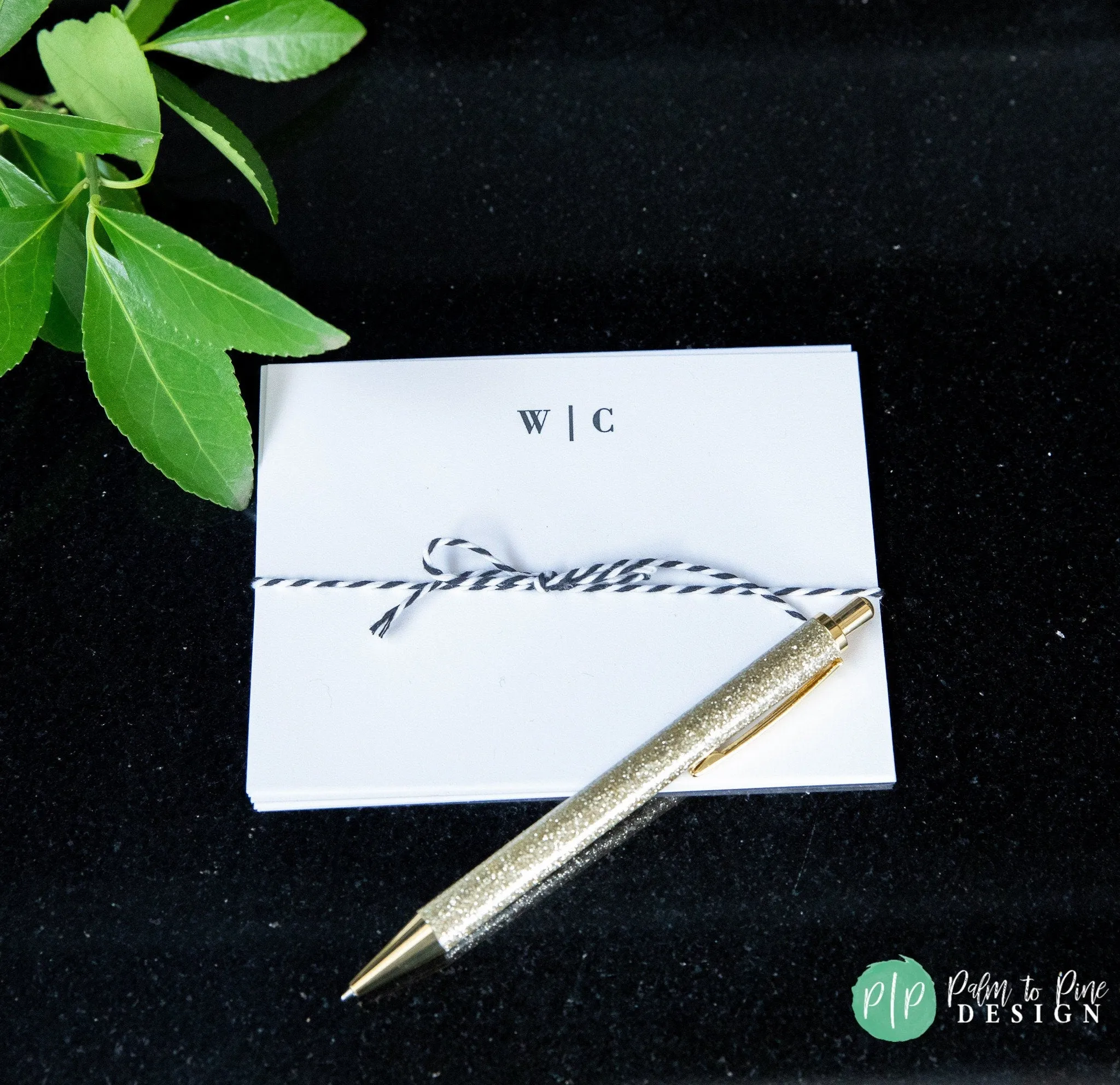 Monochrome Name Stationery