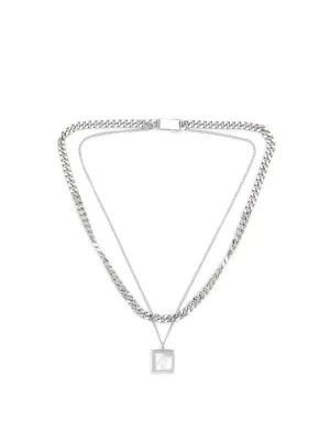 Multilayer Metallic Necklace
