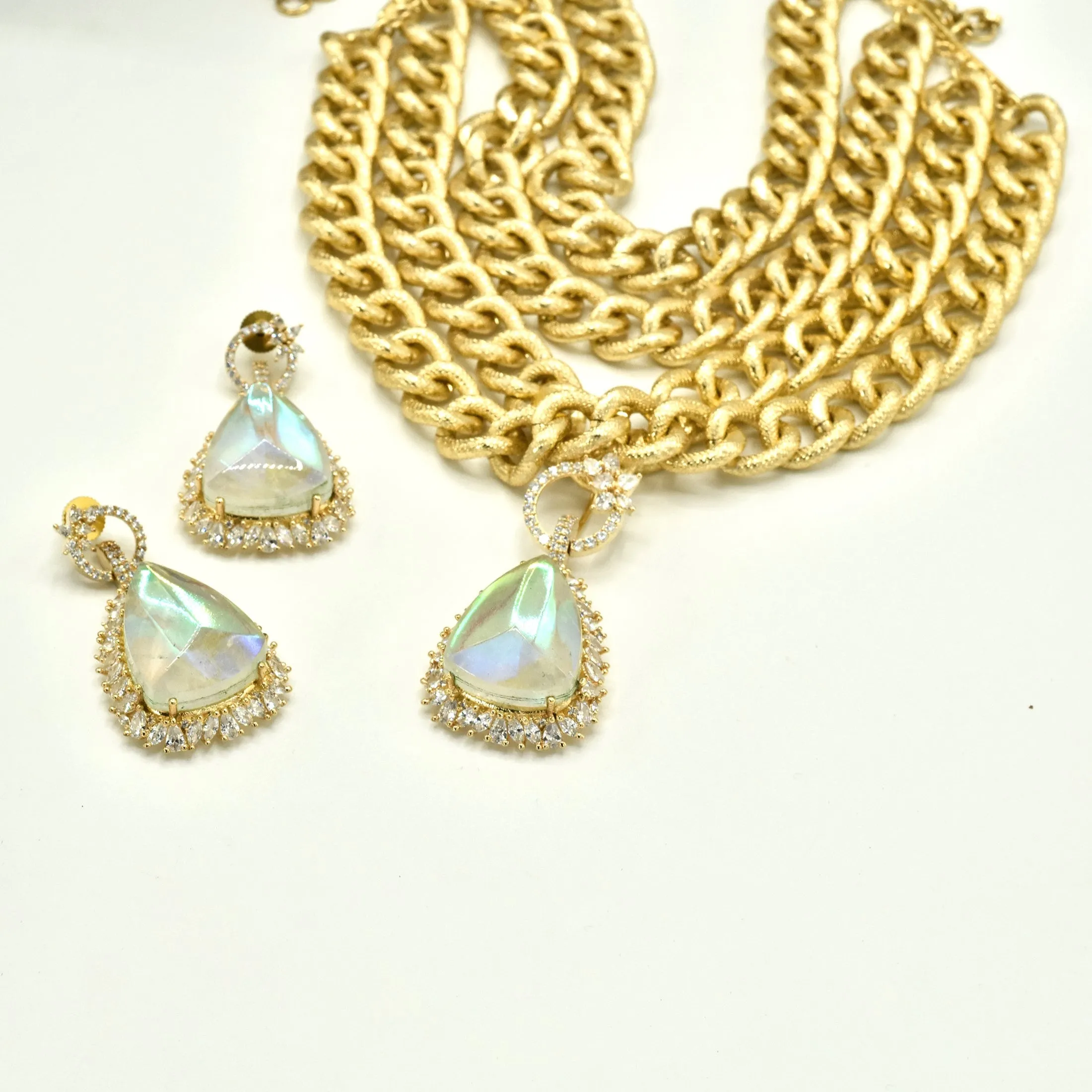 Neesha Multi Chain Pendant Choker