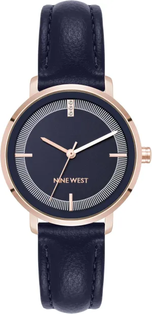 Nine West Women's Genuine Crystal Accented Strap Watch, NW/3084