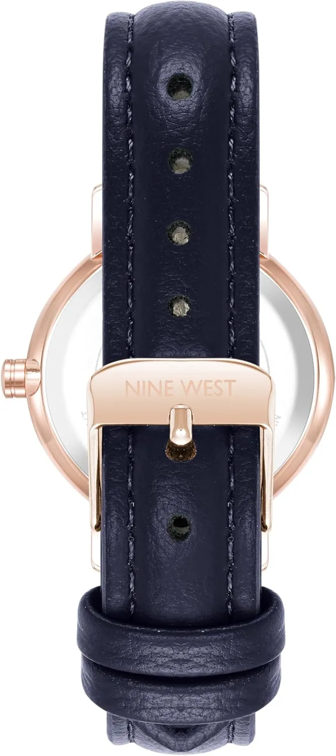 Nine West Women's Genuine Crystal Accented Strap Watch, NW/3084