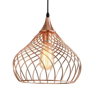 Norris Metal Pendant Light Rose Gold