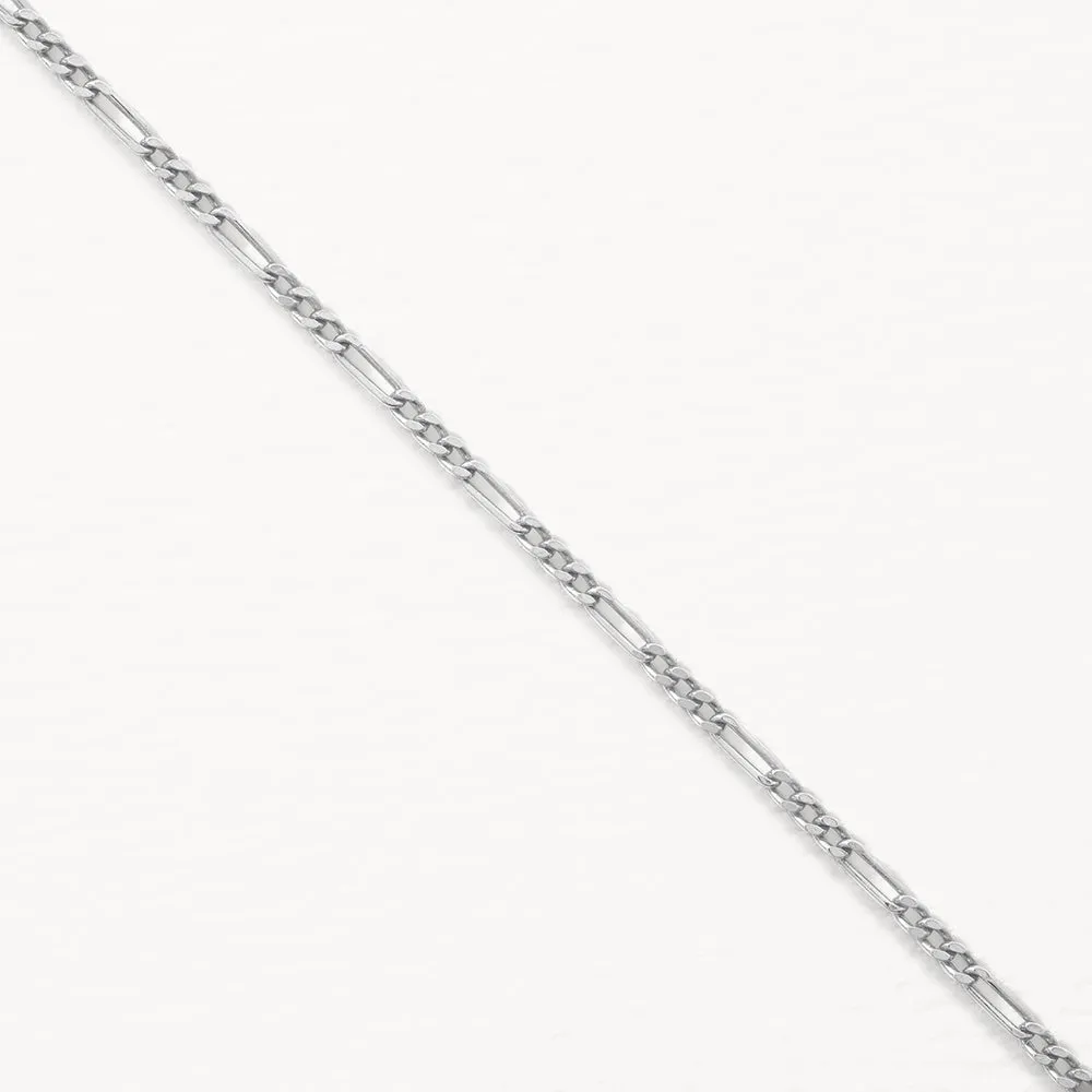 Oh So Fine Figaro Chain Necklace in Silver