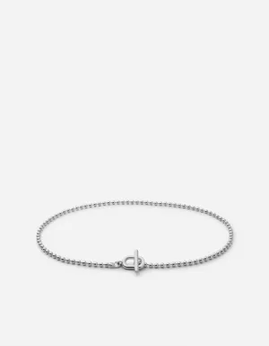 Orb 1.5mm Chain Bracelet, Sterling Silver