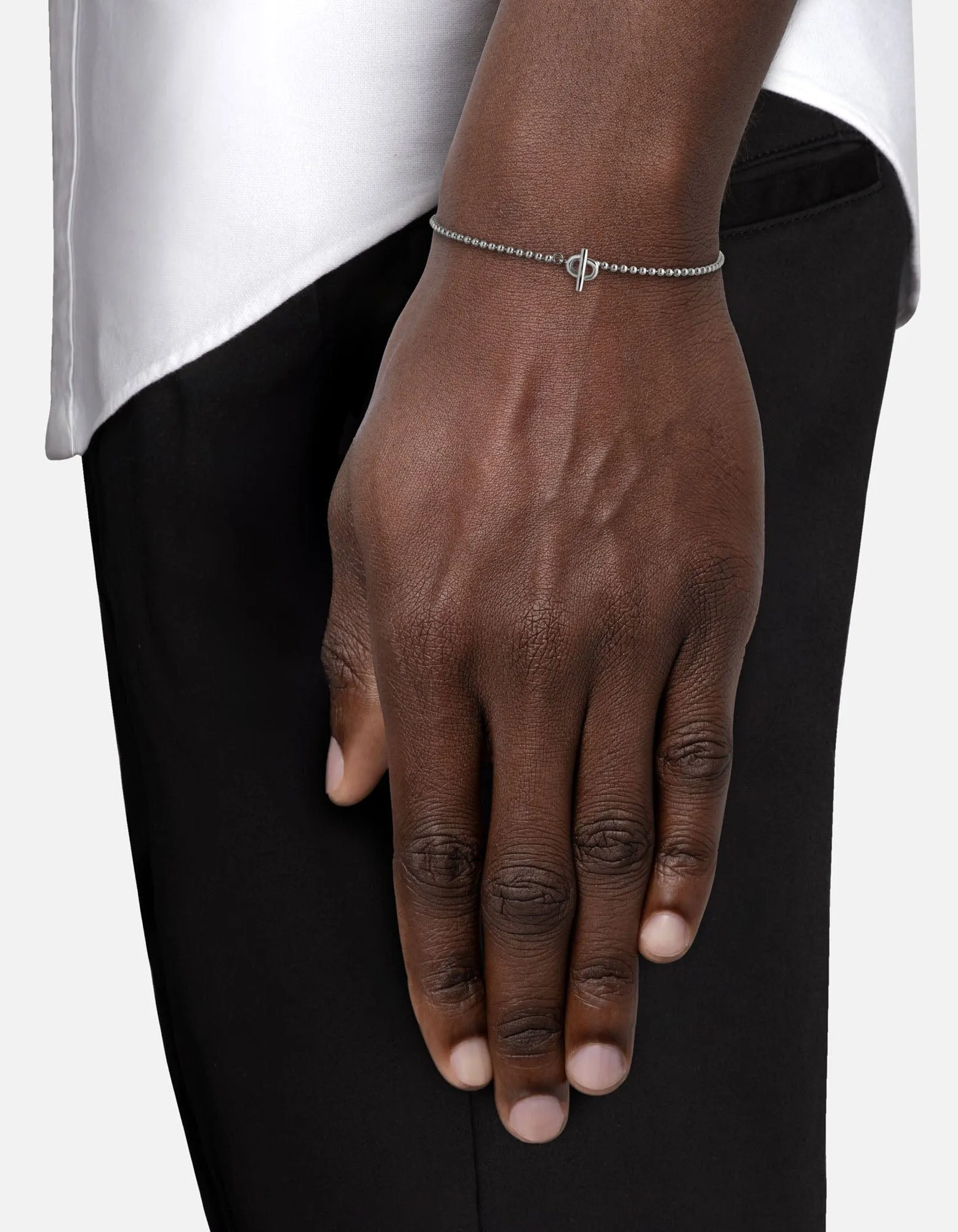 Orb 1.5mm Chain Bracelet, Sterling Silver