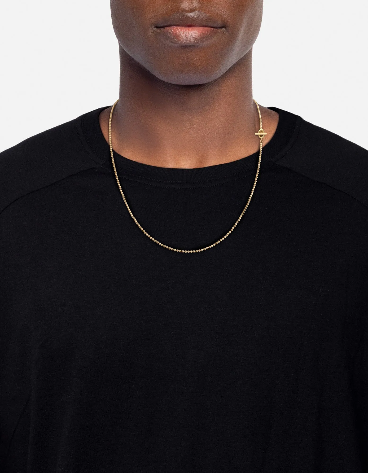 Orb 1.5mm Chain Necklace, Gold Vermeil