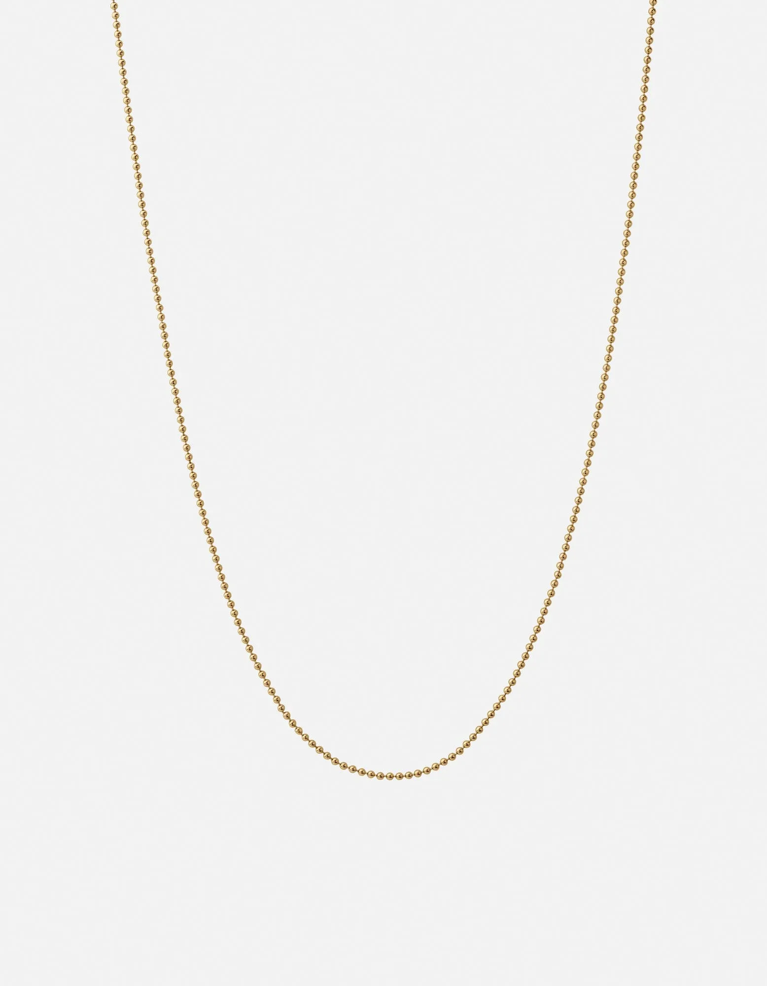 Orb 1.5mm Chain Necklace, Gold Vermeil