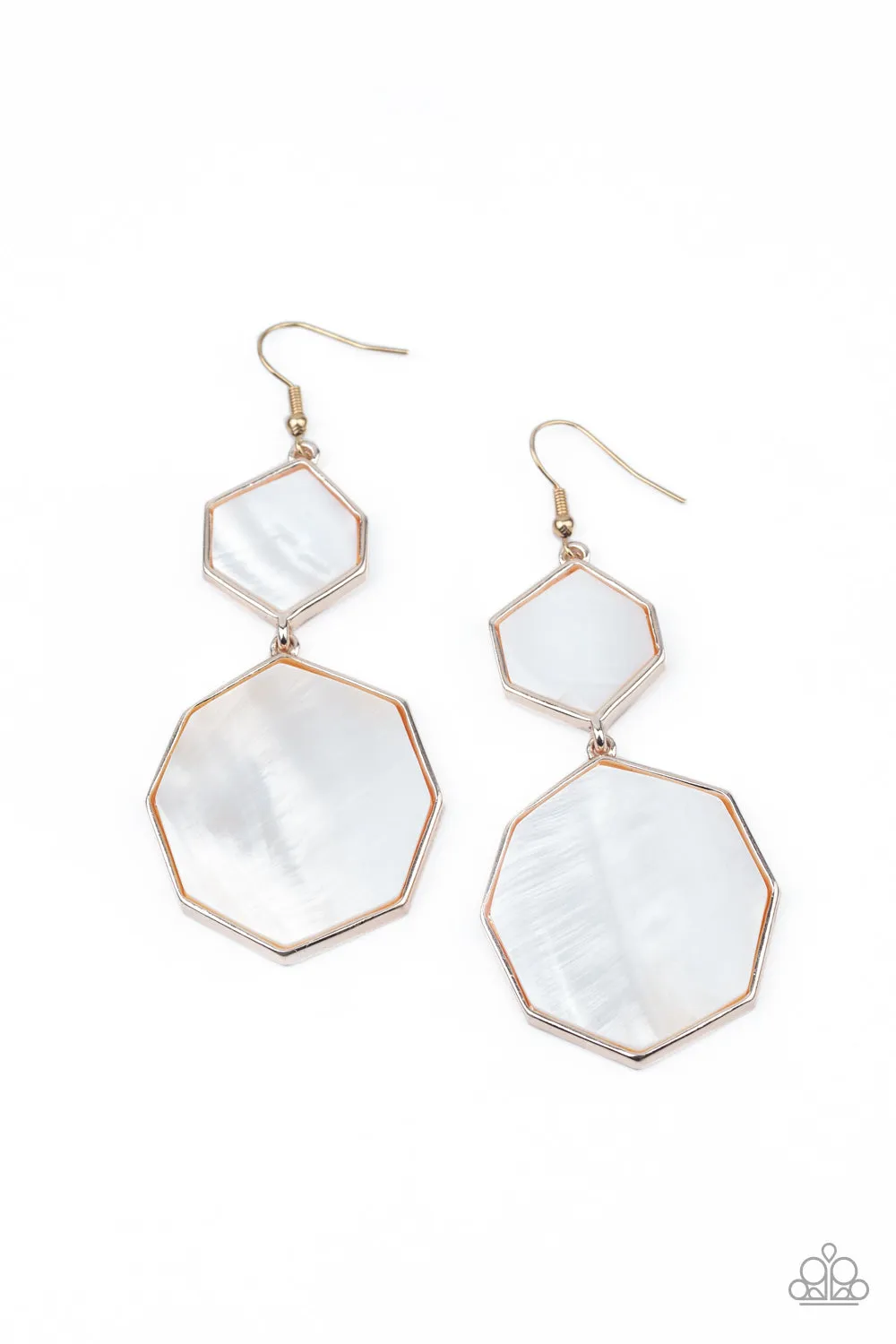 Paparazzi Vacation Glow - Rose Gold Earrings