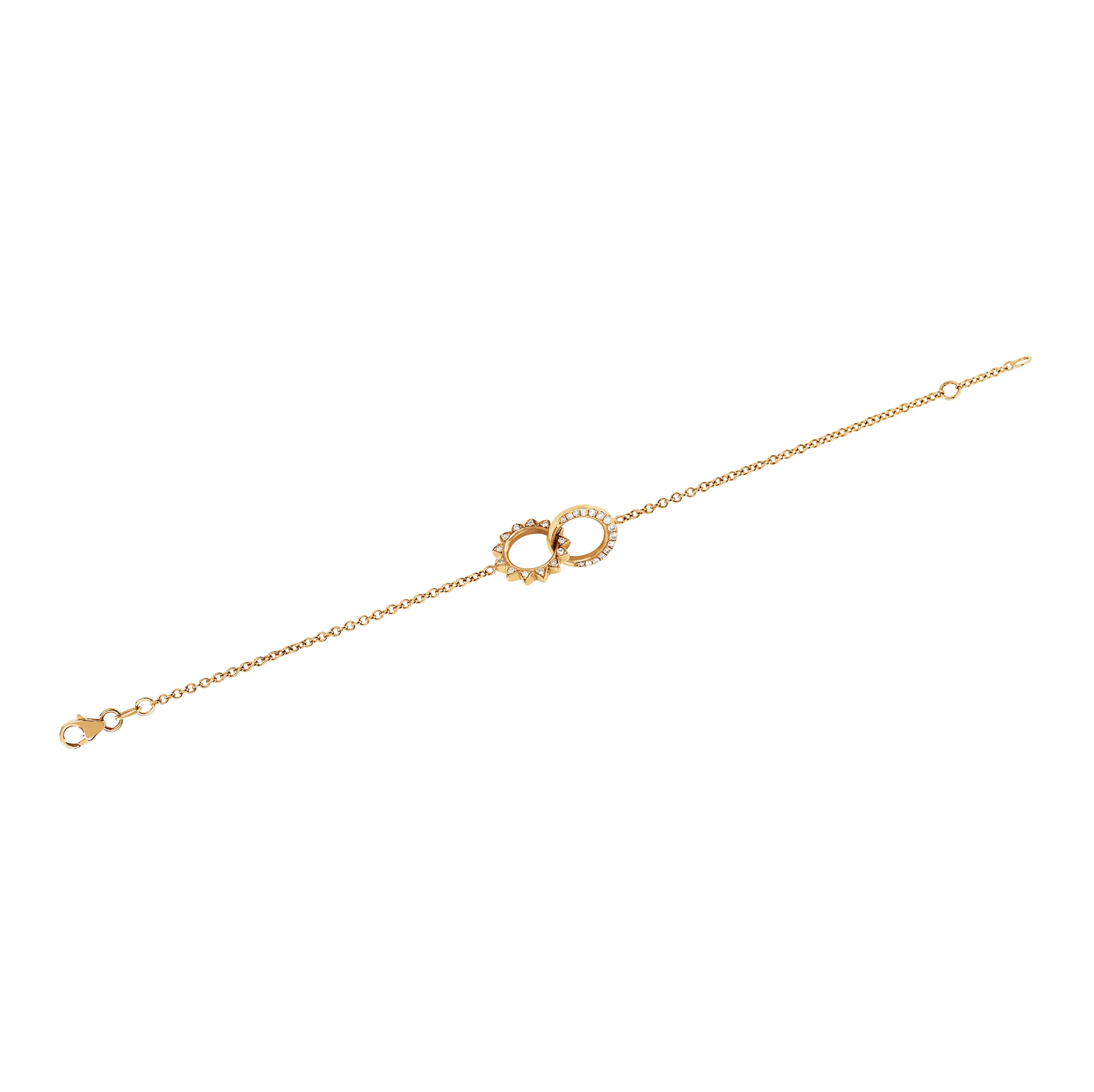 Pavé Diamond Interlocking Unity Bracelet