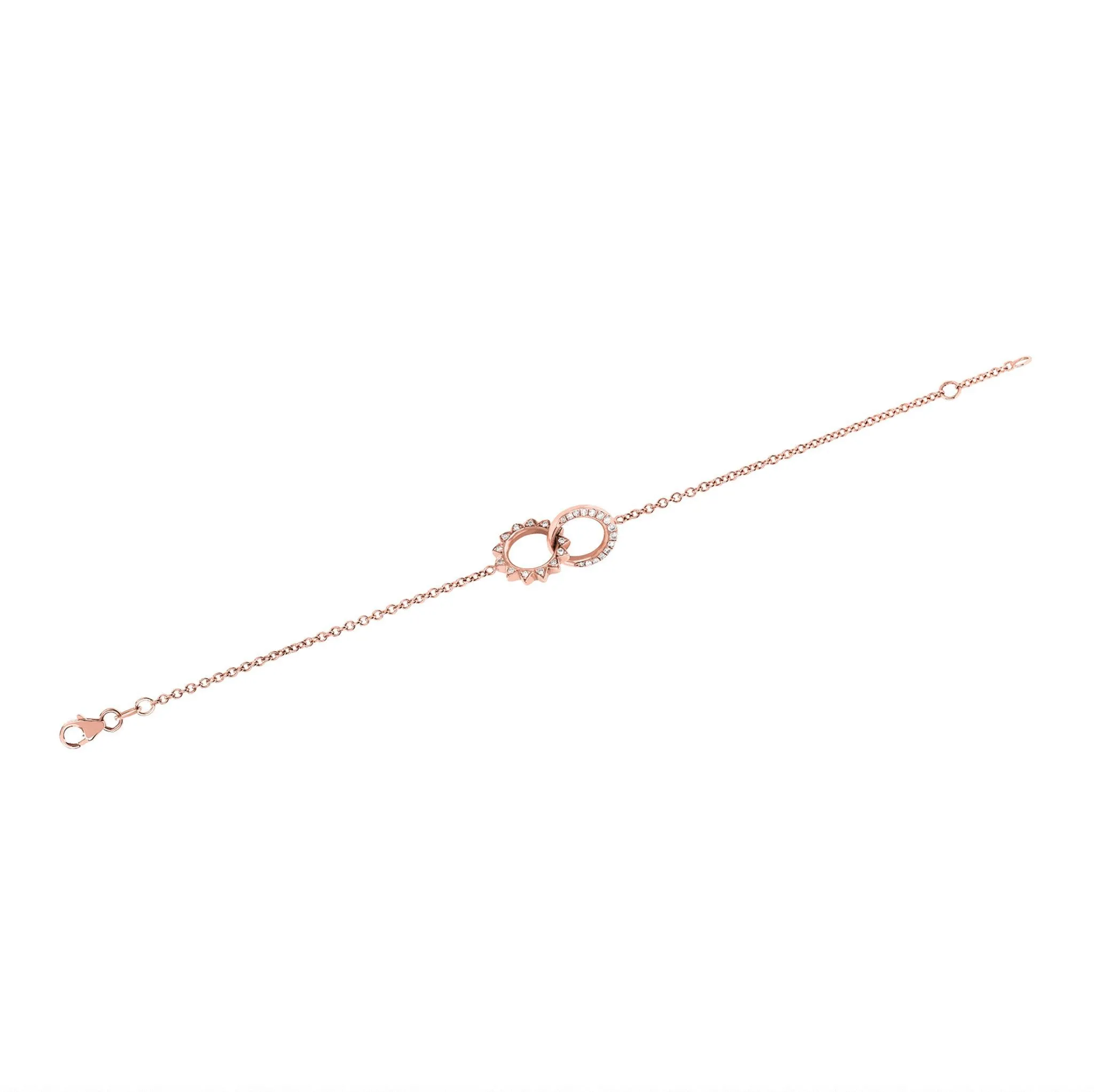 Pavé Diamond Interlocking Unity Bracelet