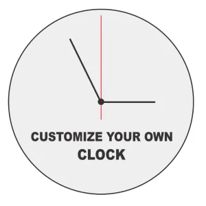 Personalized 11" Photo Wall Clock - Custom Design