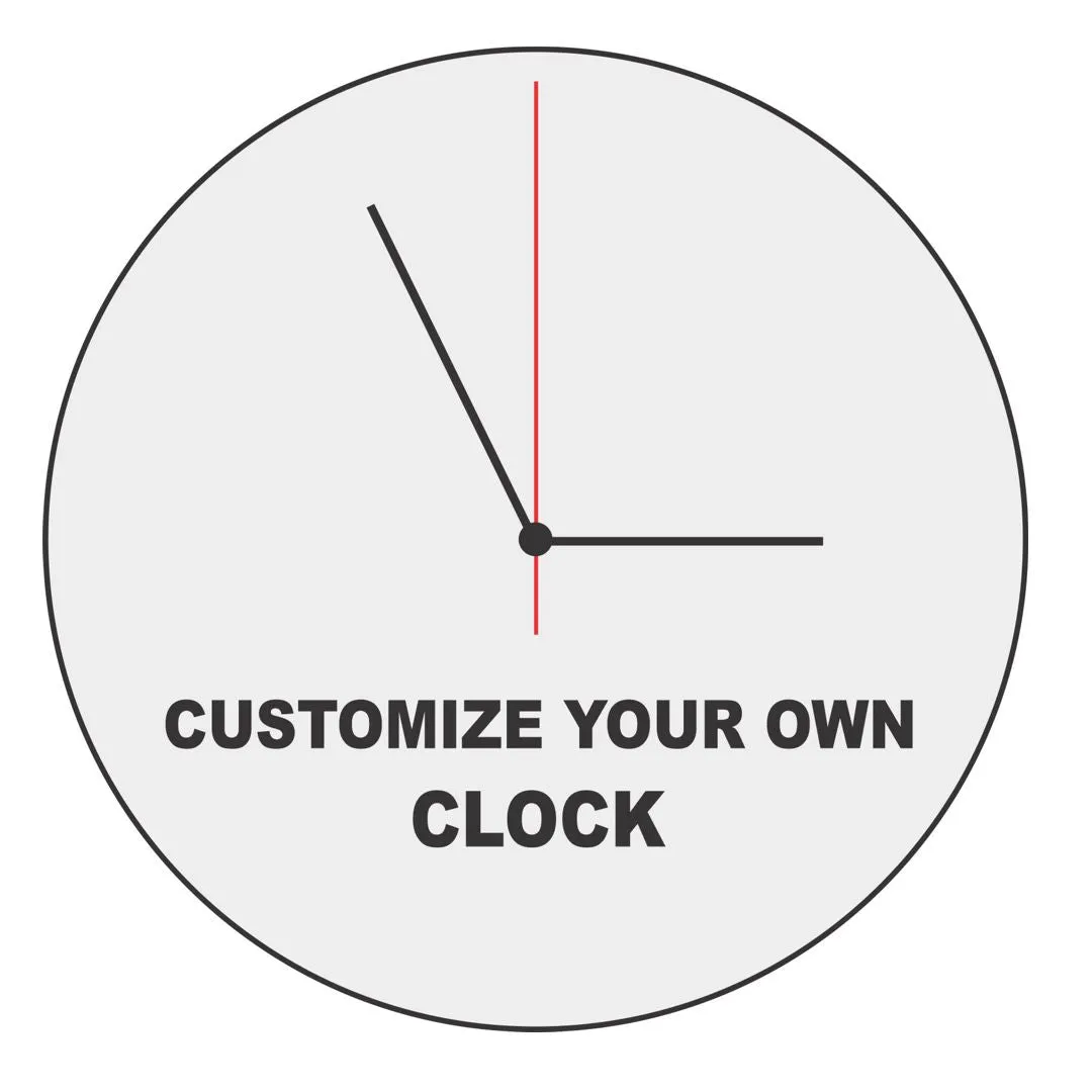 Personalized 11" Photo Wall Clock - Custom Design