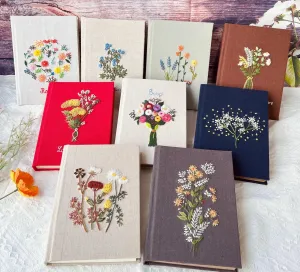 Personalized Hand Embroidered Notebook – Unique Custom Design