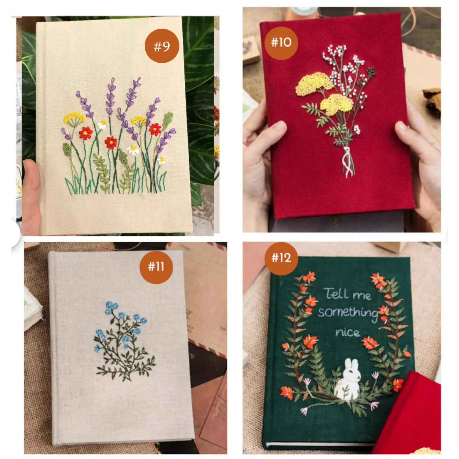 Personalized Hand Embroidered Notebook – Unique Custom Design