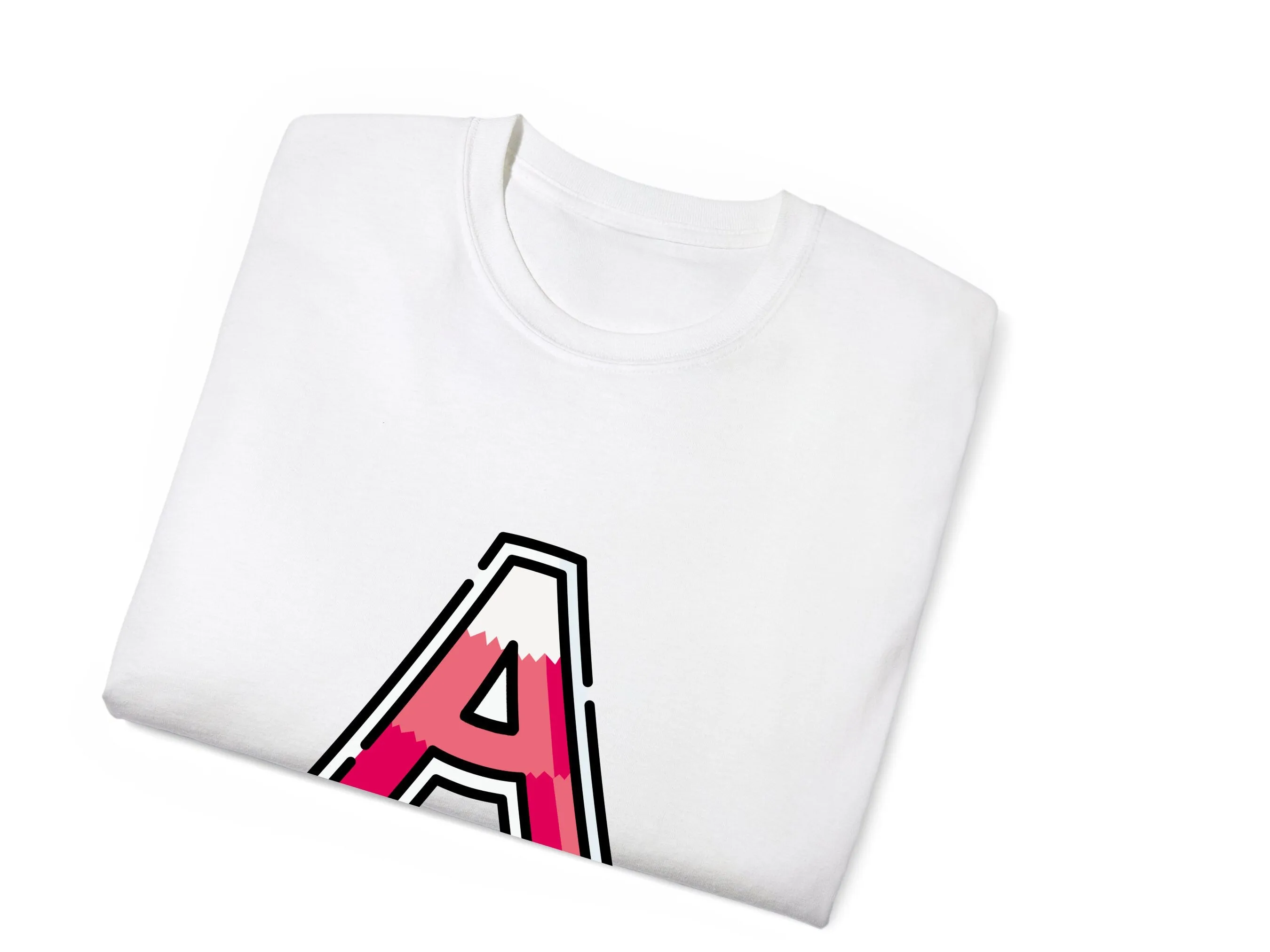 Personalized Toddler Shirt Gift for Birthday Girl with Letter A On Shirt