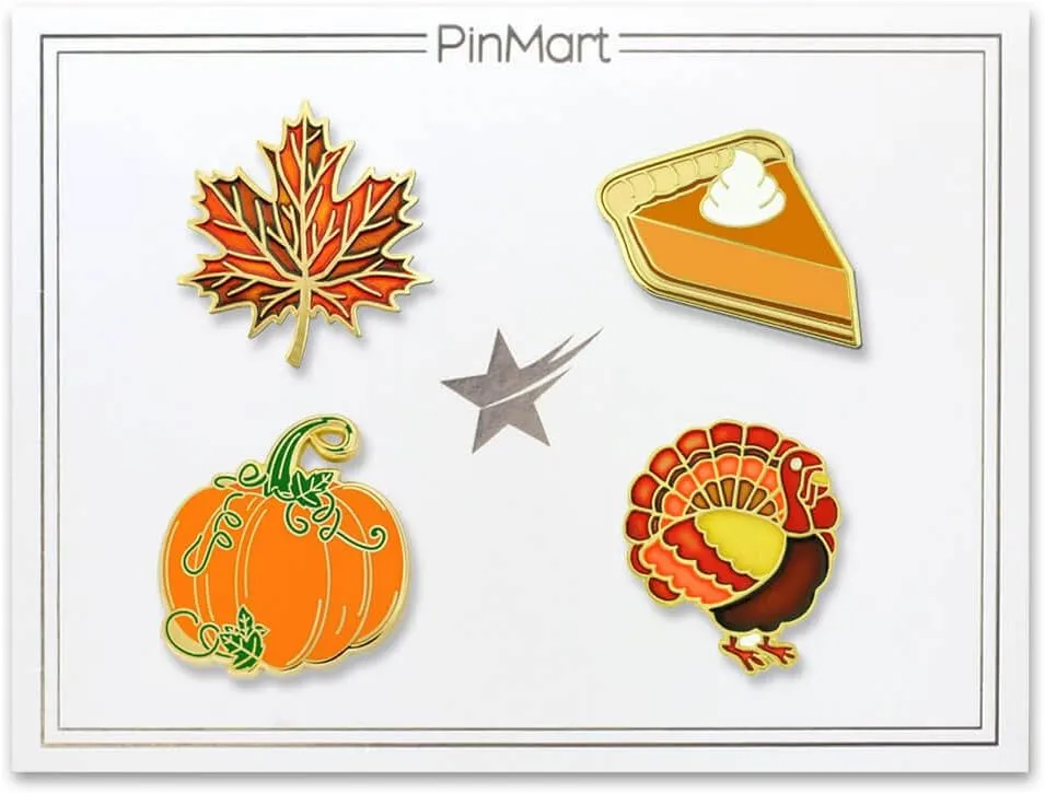 Pinmart Thanksgiving Autumn Enamel Lapel Pin