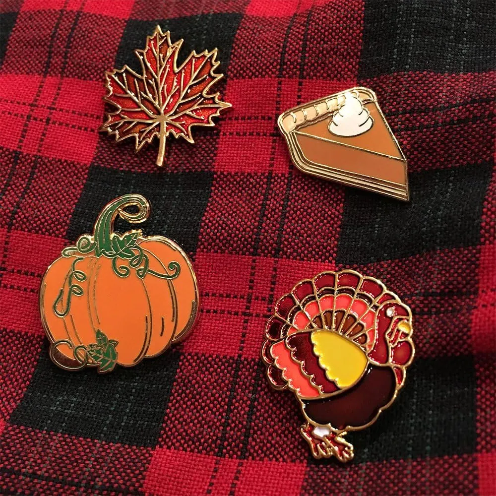 Pinmart Thanksgiving Autumn Enamel Lapel Pin