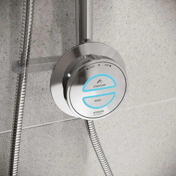 Quartz Classic Smart Digital Shower Exposed with Adjustable Head (Gravity Pumped) - QZD.A2.EV.23