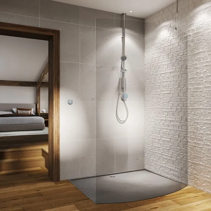 Quartz Classic Smart Digital Shower Exposed with Adjustable Head (Gravity Pumped) - QZD.A2.EV.23