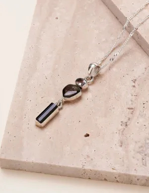 Rainbow Tourmaline Gemstone Pendant