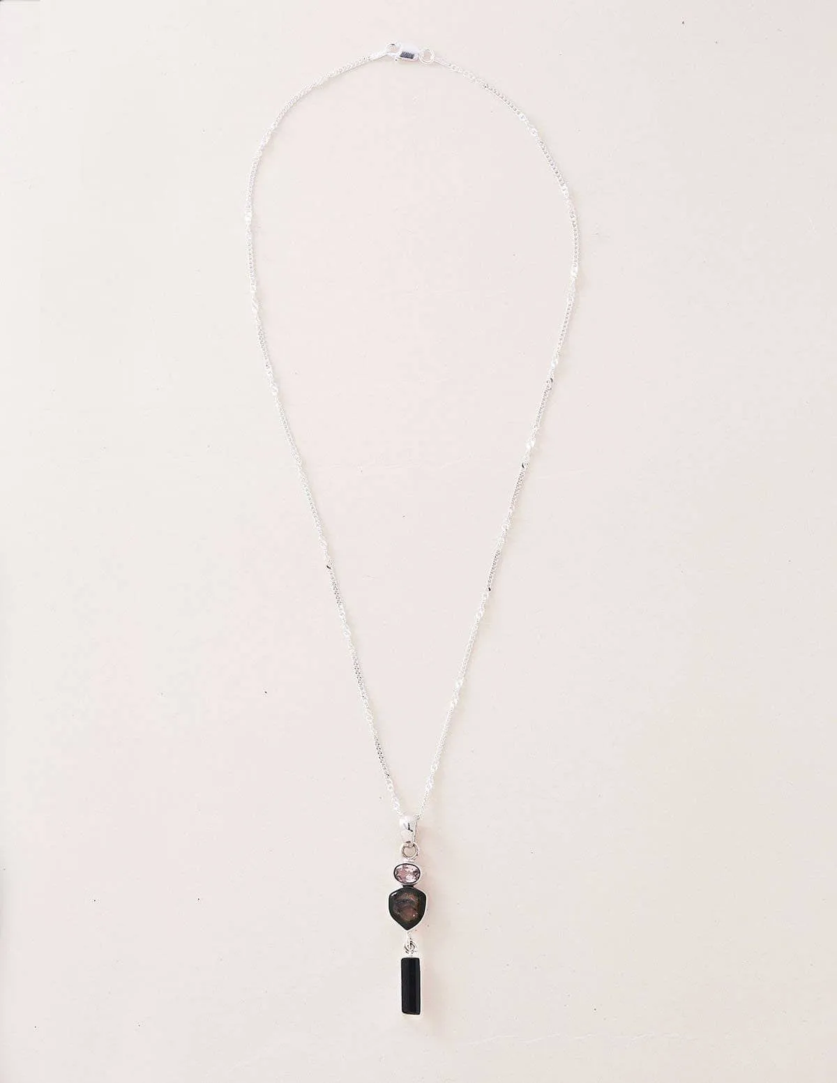 Rainbow Tourmaline Gemstone Pendant