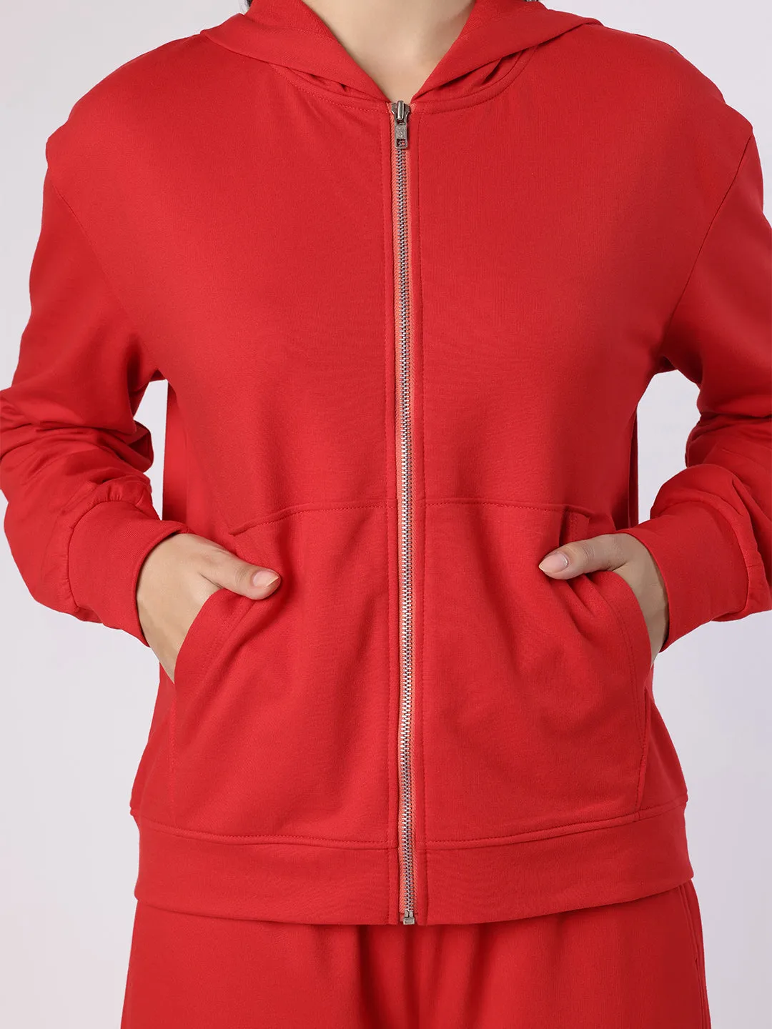 Red Hoodie With Trousers
