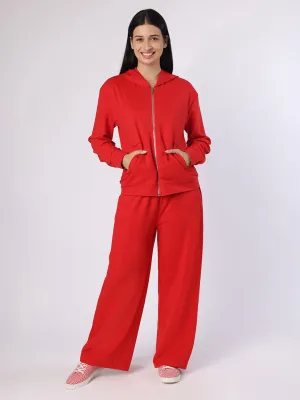 Red Hoodie With Trousers