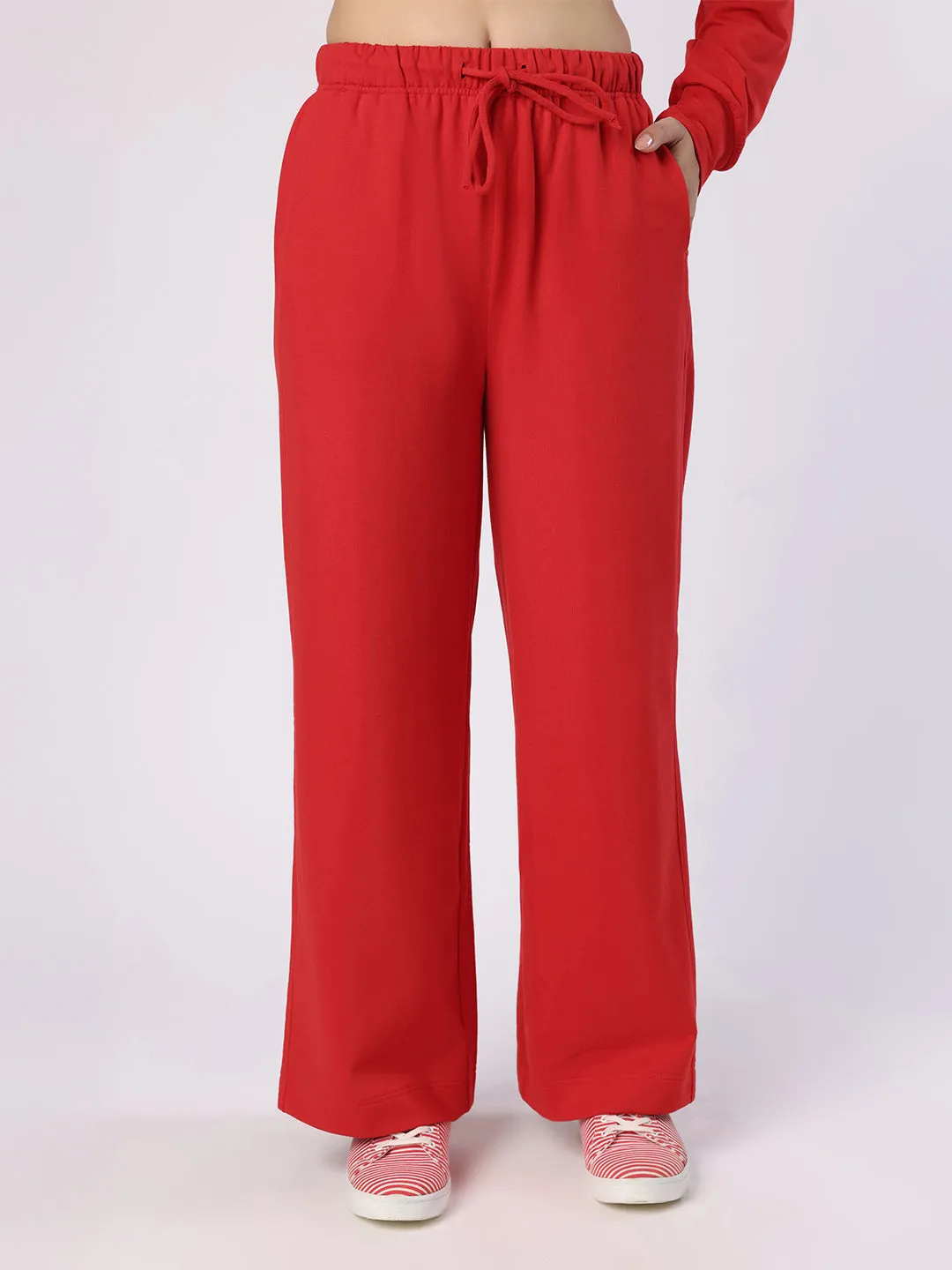 Red Hoodie With Trousers