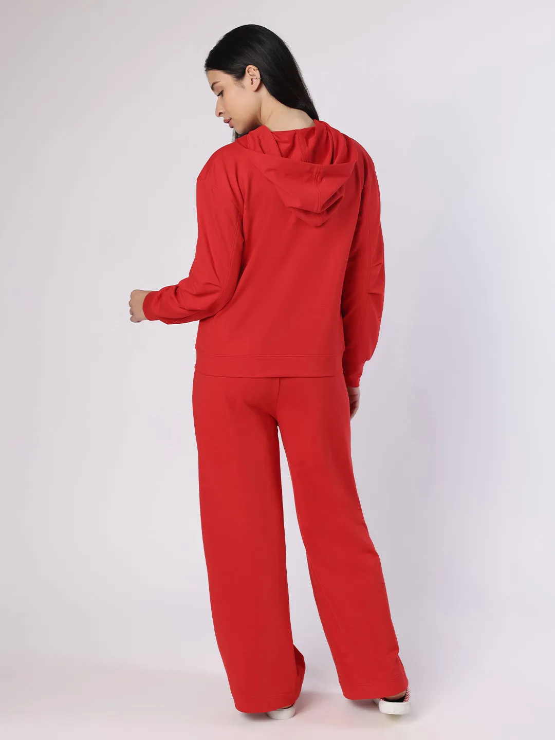 Red Hoodie With Trousers