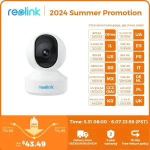 Reolink E1 Series 2K 4MP WiFi Camera Pan&Tilt 2-Way Audio Baby Monitor Indoor Cam AI Detection Home Video Surveillance Cameras