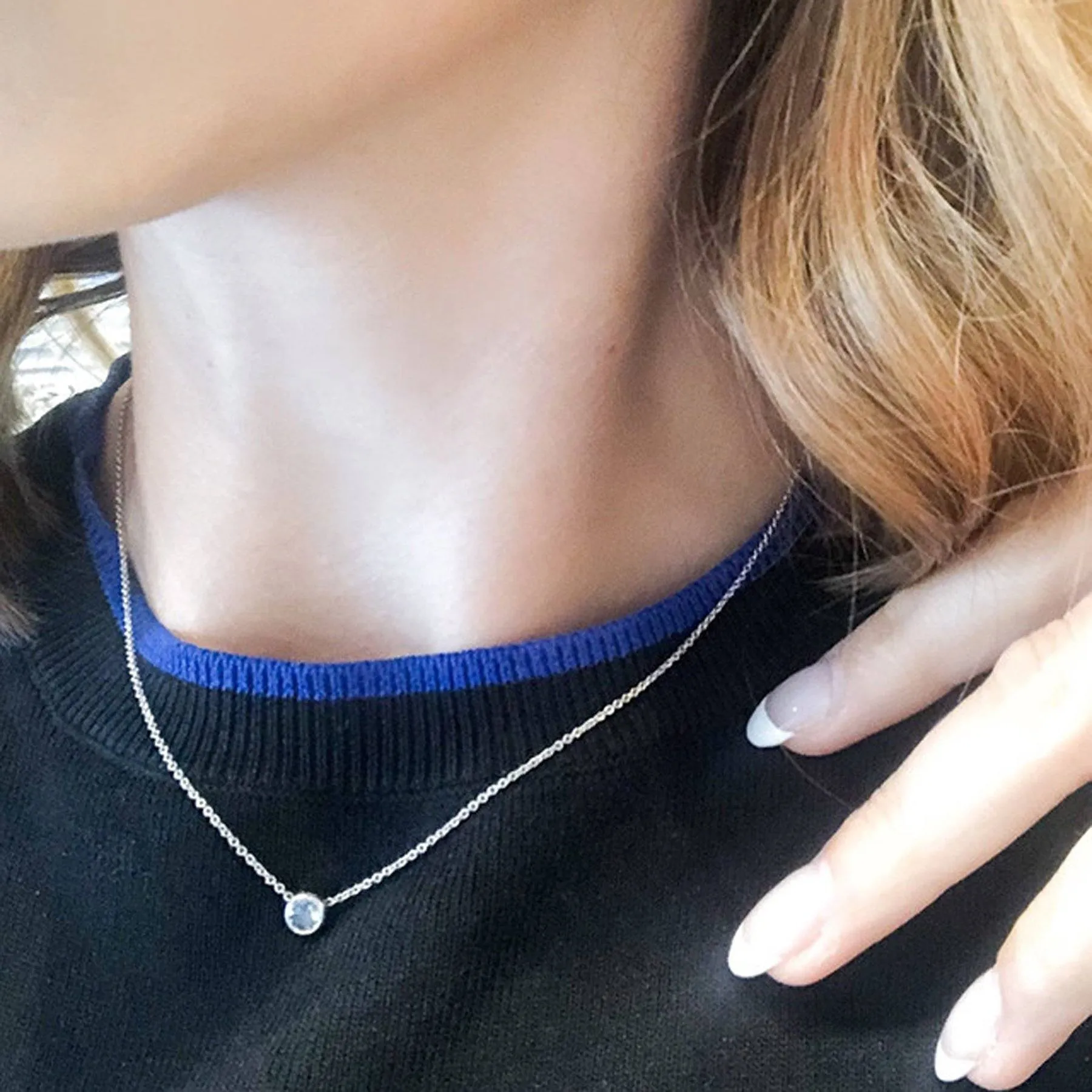 Rose Gold Diamond Necklace