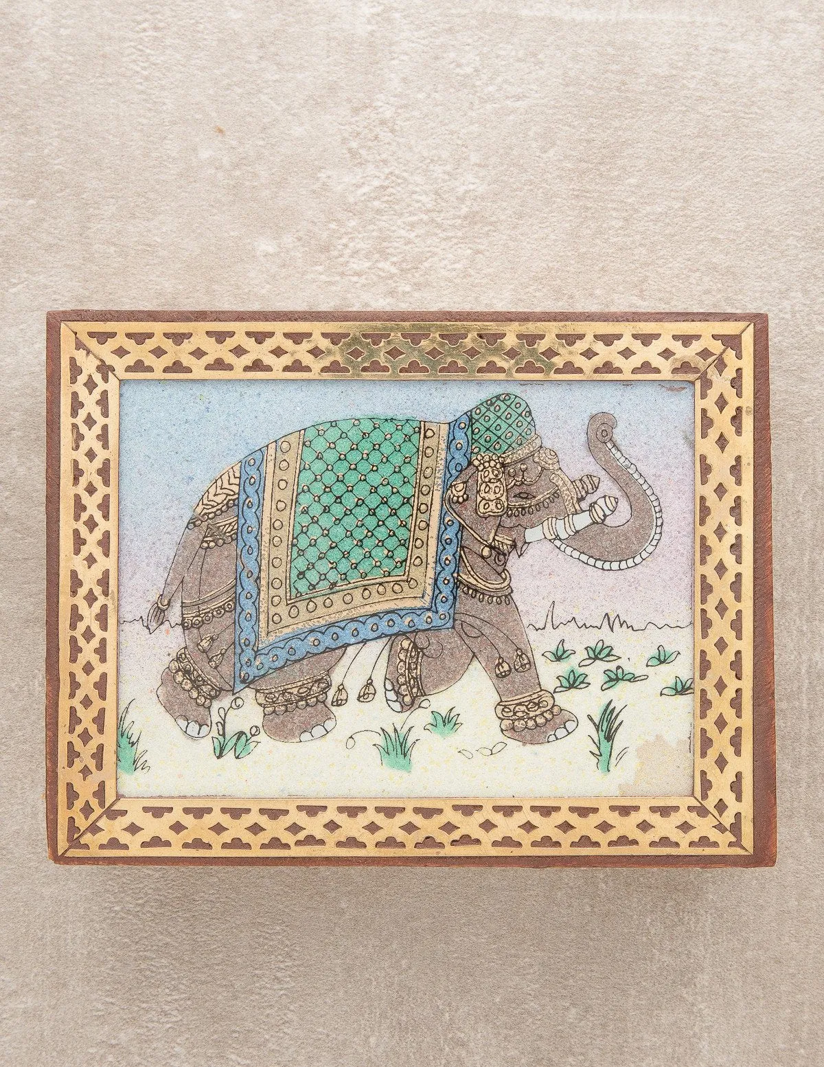 Royal Elephant Gemstone Box