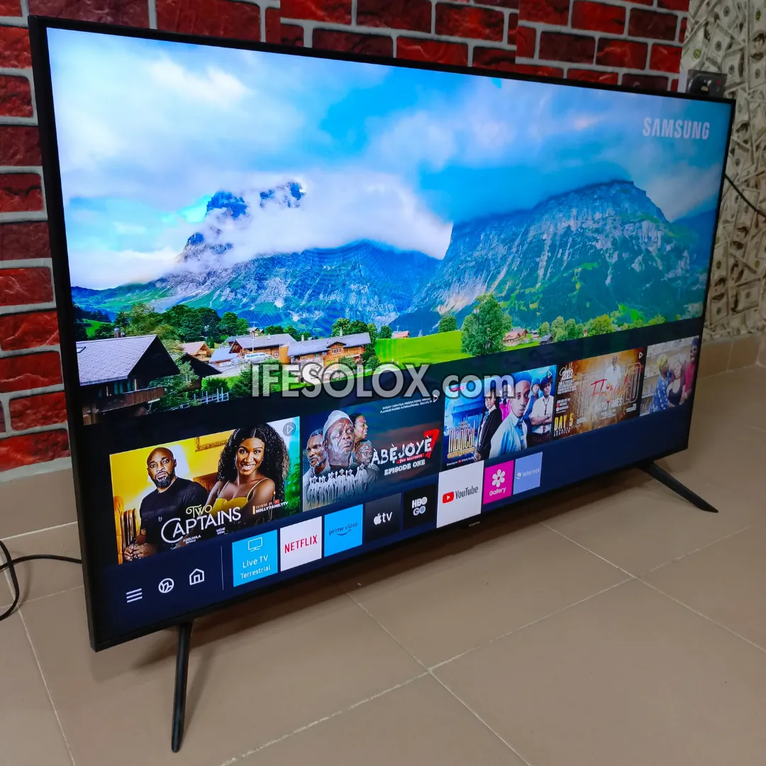 SAMSUNG 50 inch UE50TU8000 Series Premium Crystal UHD 4K Smart Frameless TV with Bluetooth, Miracast & AirPlay 2 - UK Used