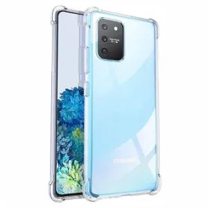 Samsung Galaxy A41 Hybrid Gel Four Corner Cushion Case [CLEAR]