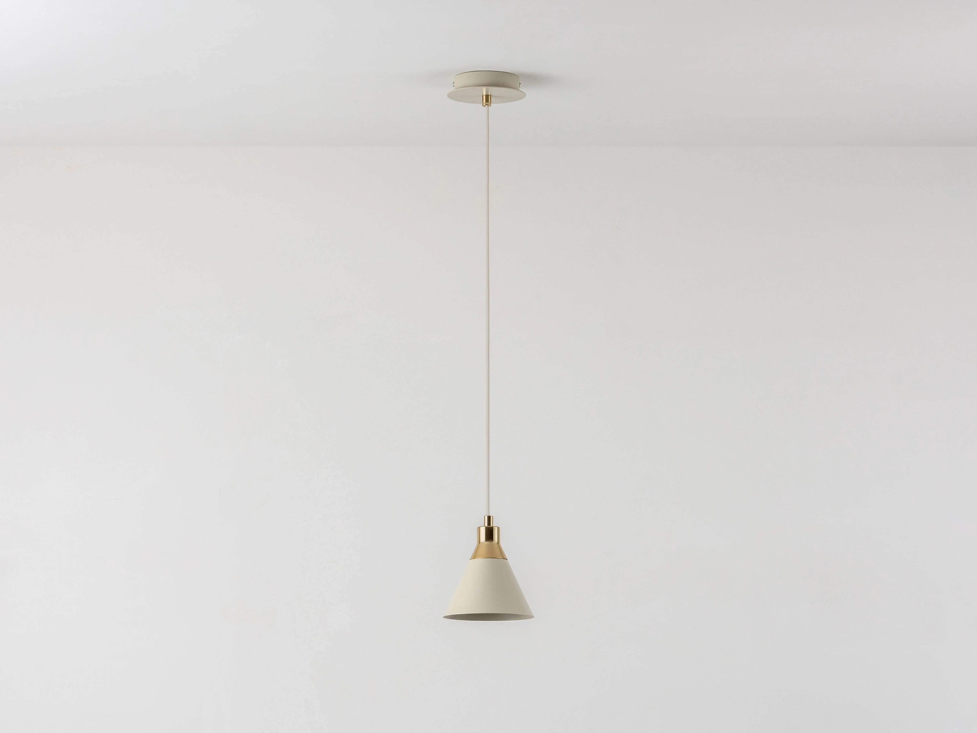 Sand grey cone pendant ceiling light