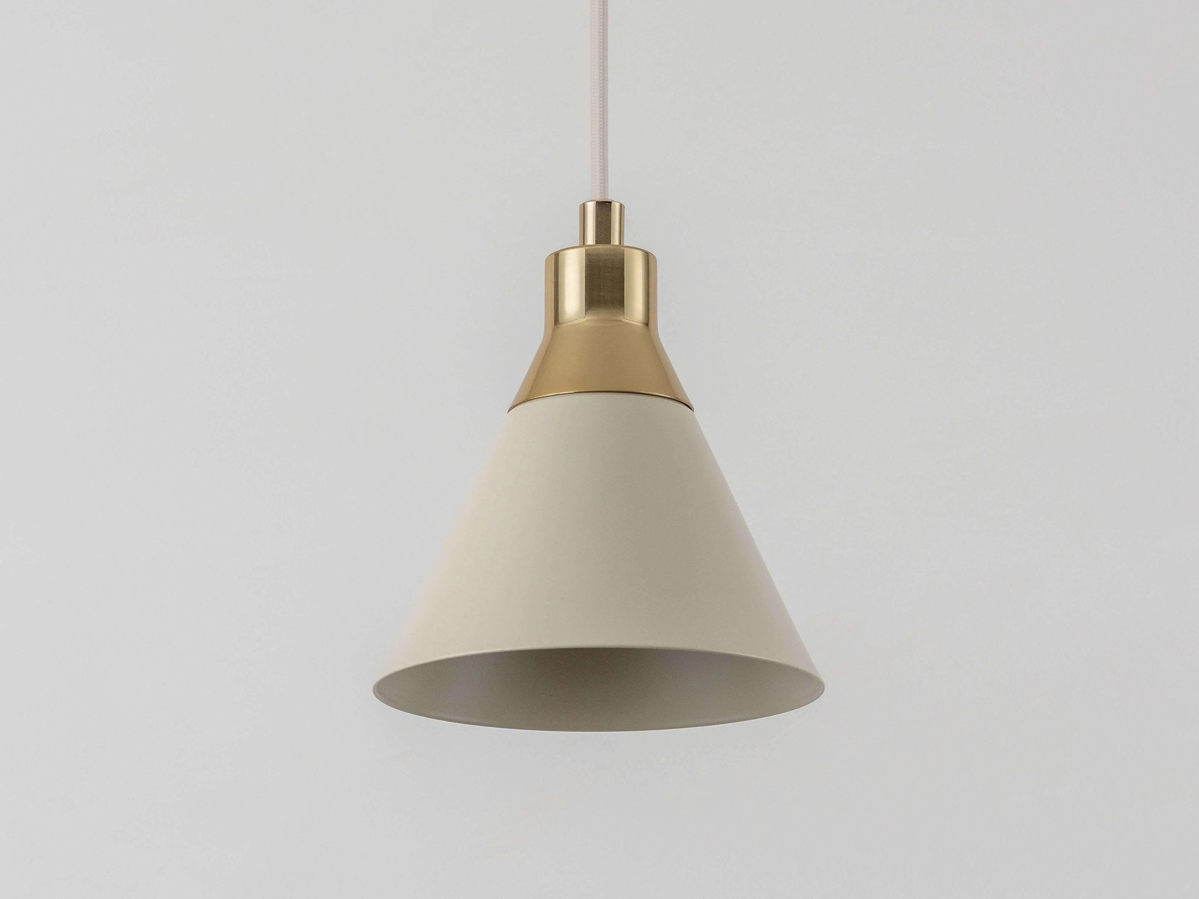 Sand grey cone pendant ceiling light