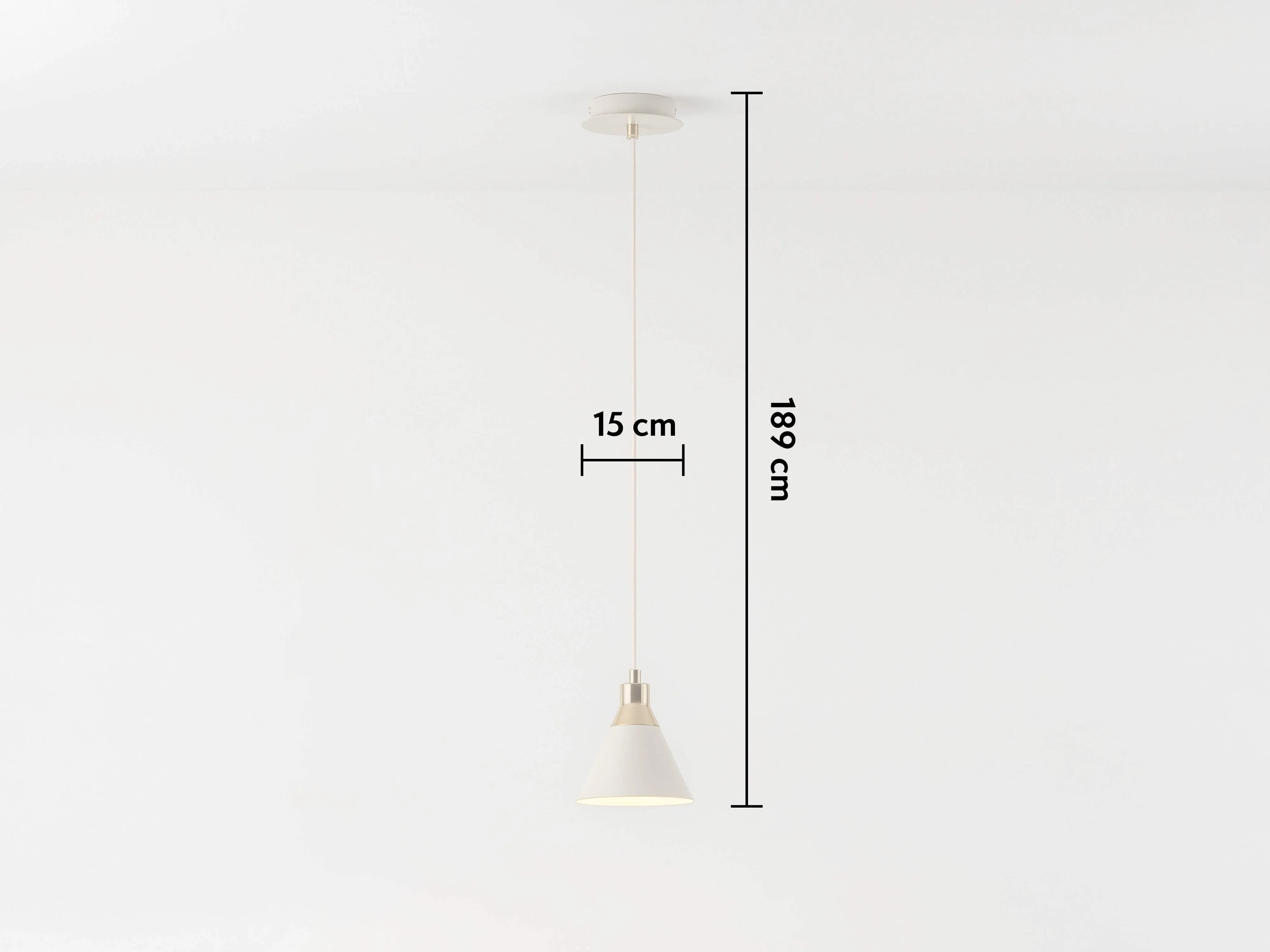 Sand grey cone pendant ceiling light