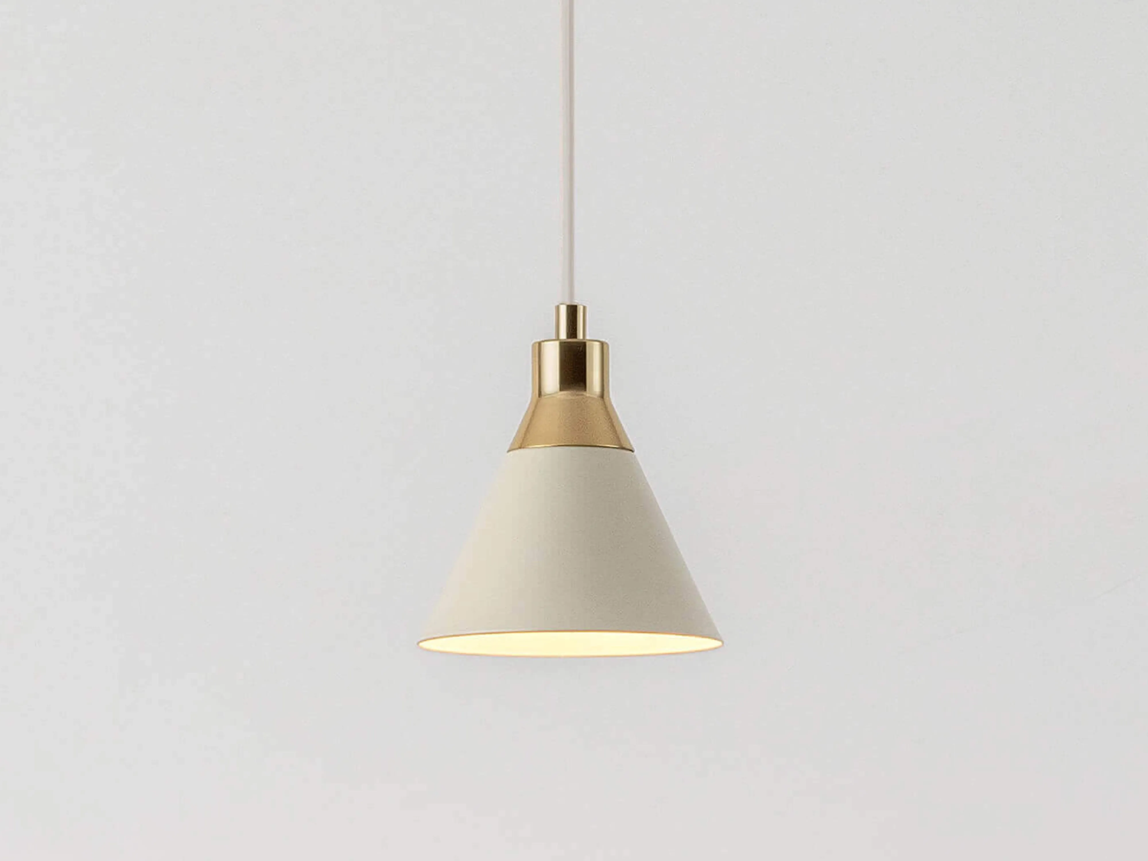 Sand grey cone pendant ceiling light