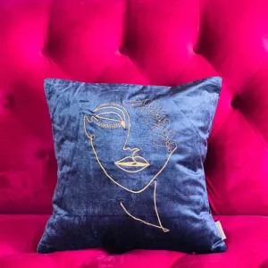 Shadow & Bone Velvet Cushion Cover | 16 x 16 Inches