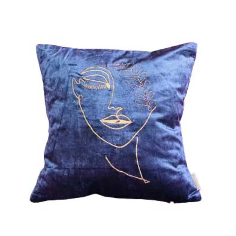 Shadow & Bone Velvet Cushion Cover | 16 x 16 Inches