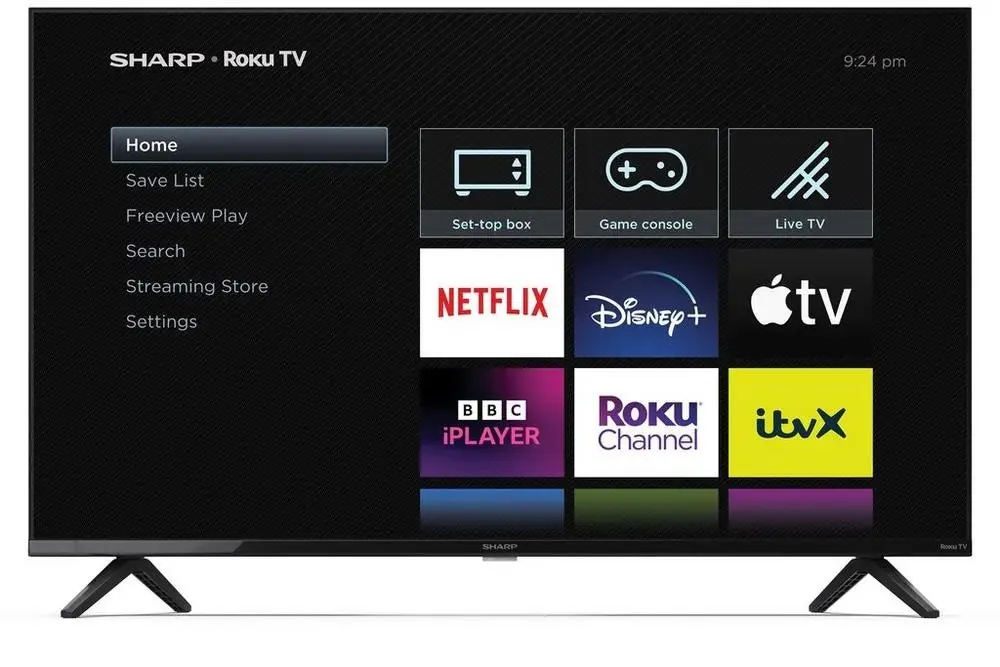 Sharp 2TC43GD2225K 43" Full HD Frameless Smart Roku Television