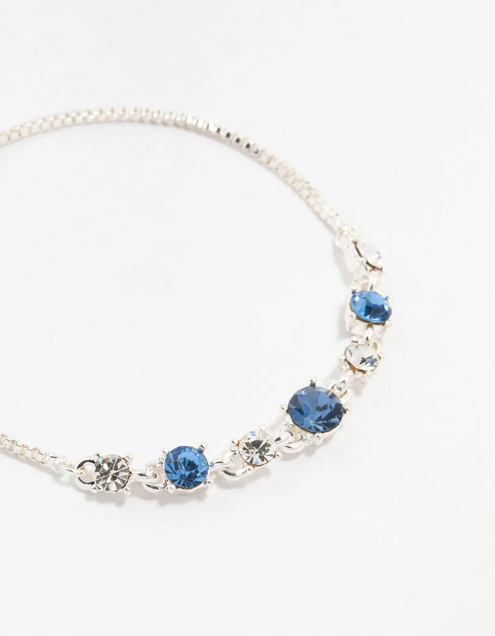 Silver Mixed  Bohemia Czech Crystal Toggle Bracelet