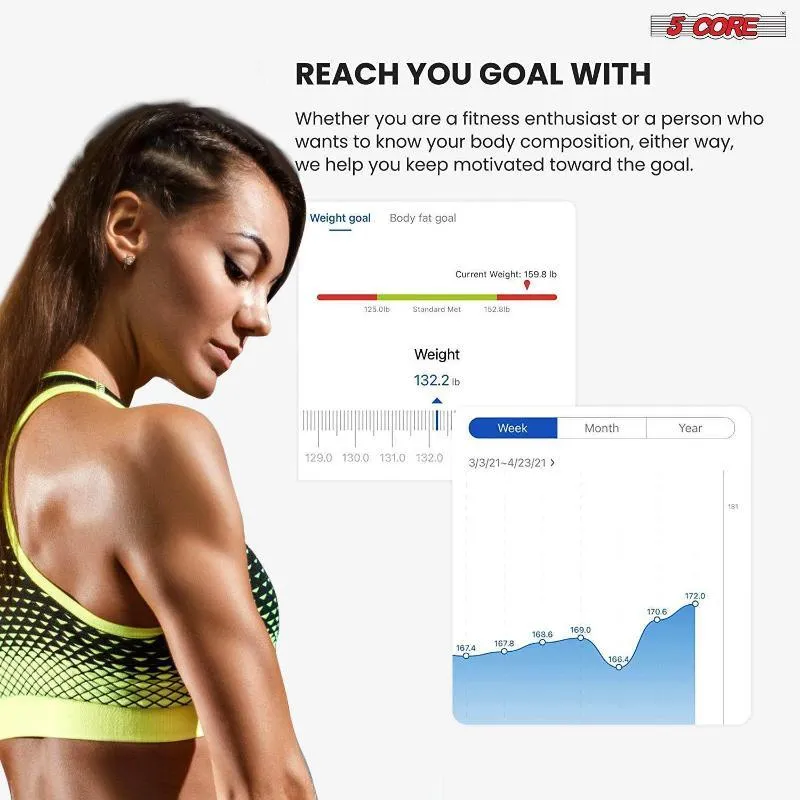 Smart Digital Bathroom Weighing Scale