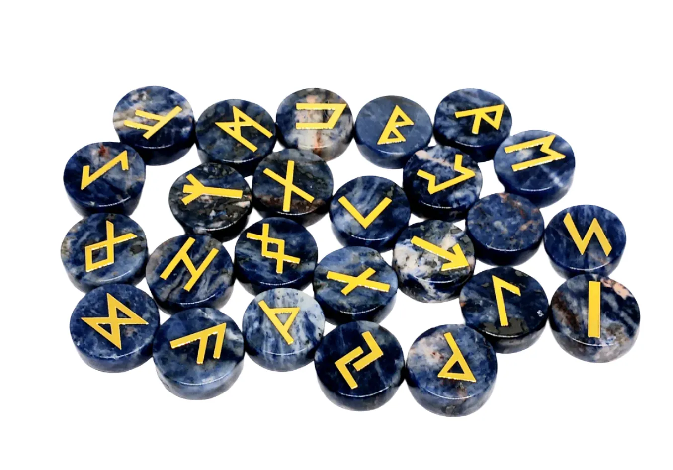 Sodalite Crystal Norse Elder Futhark Runes