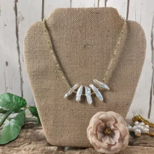 Stick Pearl and Gemstone Necklace