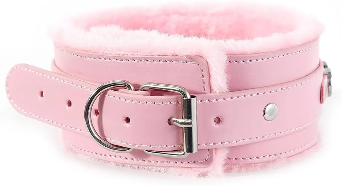 Succuba Handmade Fluffy Heart Rhinestone Heart Ring Pu Leather Choker Collar For Women, Handmade Punk Gothic Letter Necklace Adjustable Fashion Jewerly